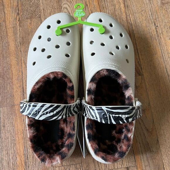 Crocs Sherpa Lined Animal Prints Clog Mens 12 main image 4